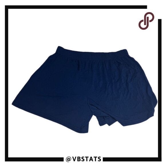 Bamboo Cool Men's Relaxed Boxer Brief Shorts Blue Size Small - Picture 2 of 6